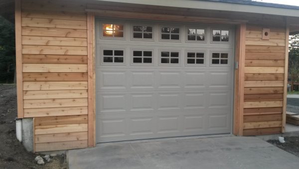 Single Large Garage Door